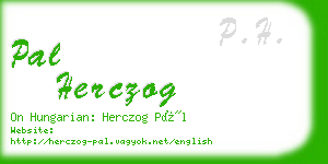 pal herczog business card